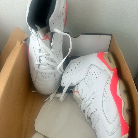 Jordan 6 Retro White Infrared 2014 sz 10.5 - Picture 5 of 11